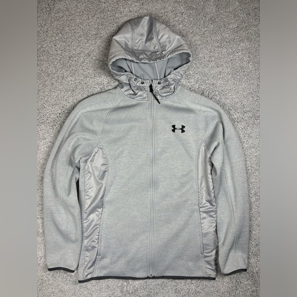 Under Armour Jacket Womens Small Hooded Full Zip Pockets Activewear Athleisure - Picture 1 of 5